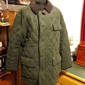 FACONNABLE POLY SUEDE QUILTED HUNTING JACKET